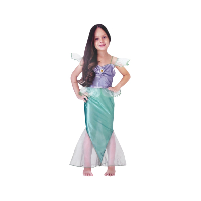 Kostým Mořská víla zelený 130/140 cm