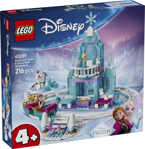 LEGO LEGO® Disney Elsin ledový palác a jízda na sněhu 43281 (Elsa's Ice Castle & Snow Ride Adventure)