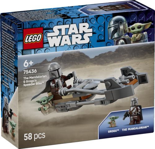 LEGO LEGO® Mandalorian a Grogu a spídrová motorka 75436