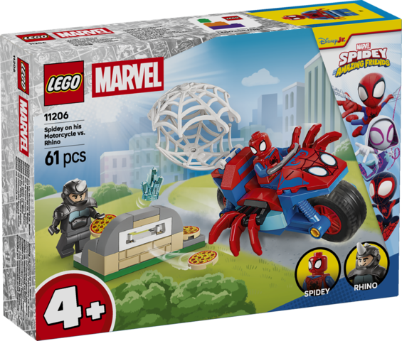 LEGO LEGO® Marvel Spidey na motorce vs. Rhino 11206 (Spidey on his Motorcycle vs. Rhino)