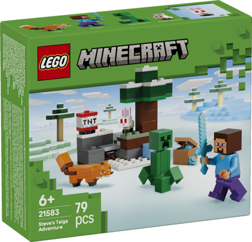 LEGO LEGO® Minecraft® Steve a dobrodružství v tajze 21583 (Steve's Taiga Adventure)
