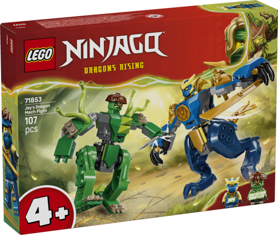 LEGO LEGO® NINJAGO® Jay a boj v dračím robotickém obleku 71853 (Jay's Dragon Mech Fight)