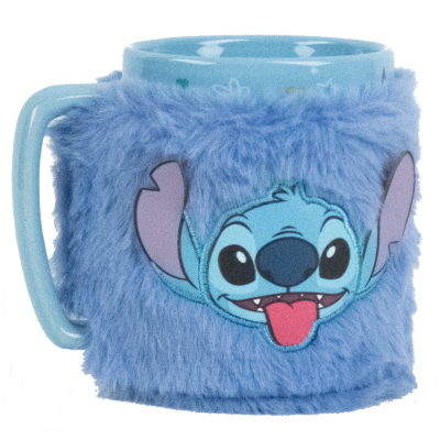 Lilo a Stitch hrnek s návlekem Stitch modrý