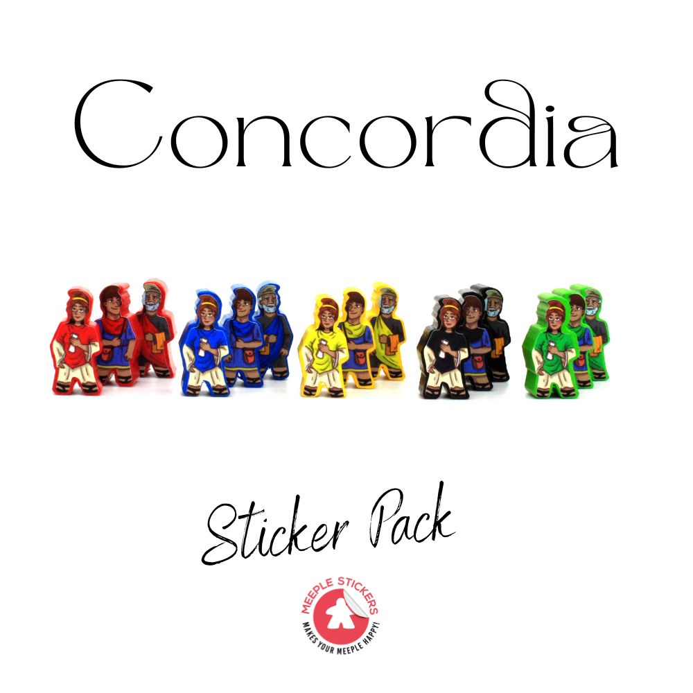 MeepleStickers Samolepky pro Concordia (Concordia Stickers)