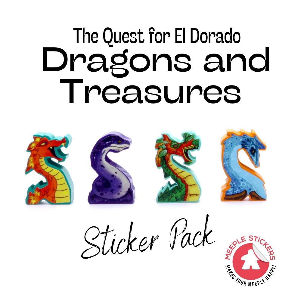 MeepleStickers Samolepky pro Hledání Eldoráda: Draci a Poklady