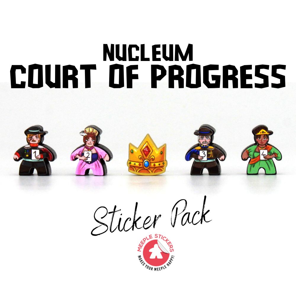 MeepleStickers Samolepky pro Nucleum – Court of Progress