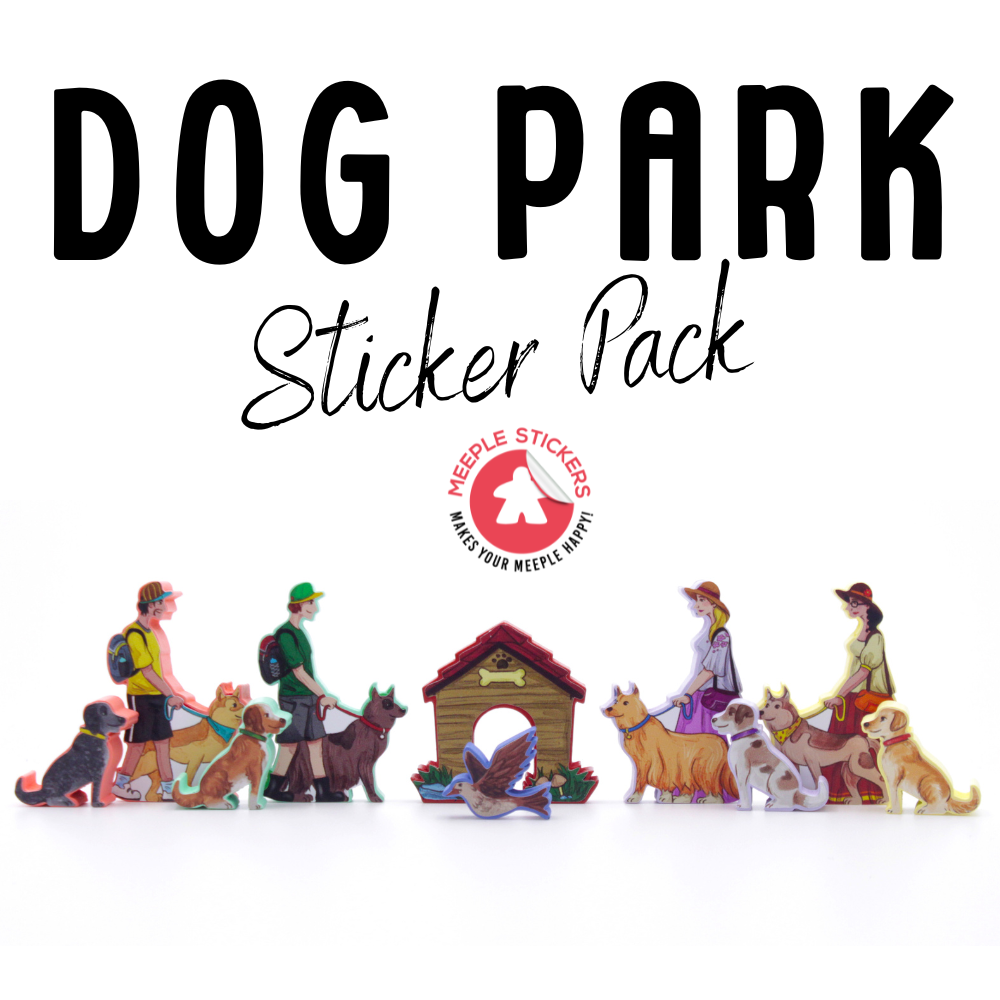 MeepleStickers Samolepky pro Psí park (Dog Park Stickers)