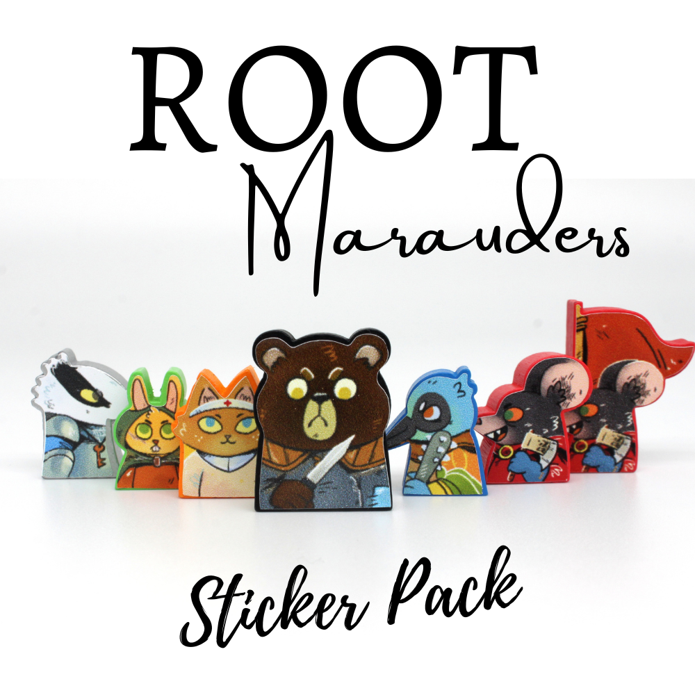 MeepleStickers Samolepky pro Root: Rozšíření Plenitelů (Root – Marauders Stickers)