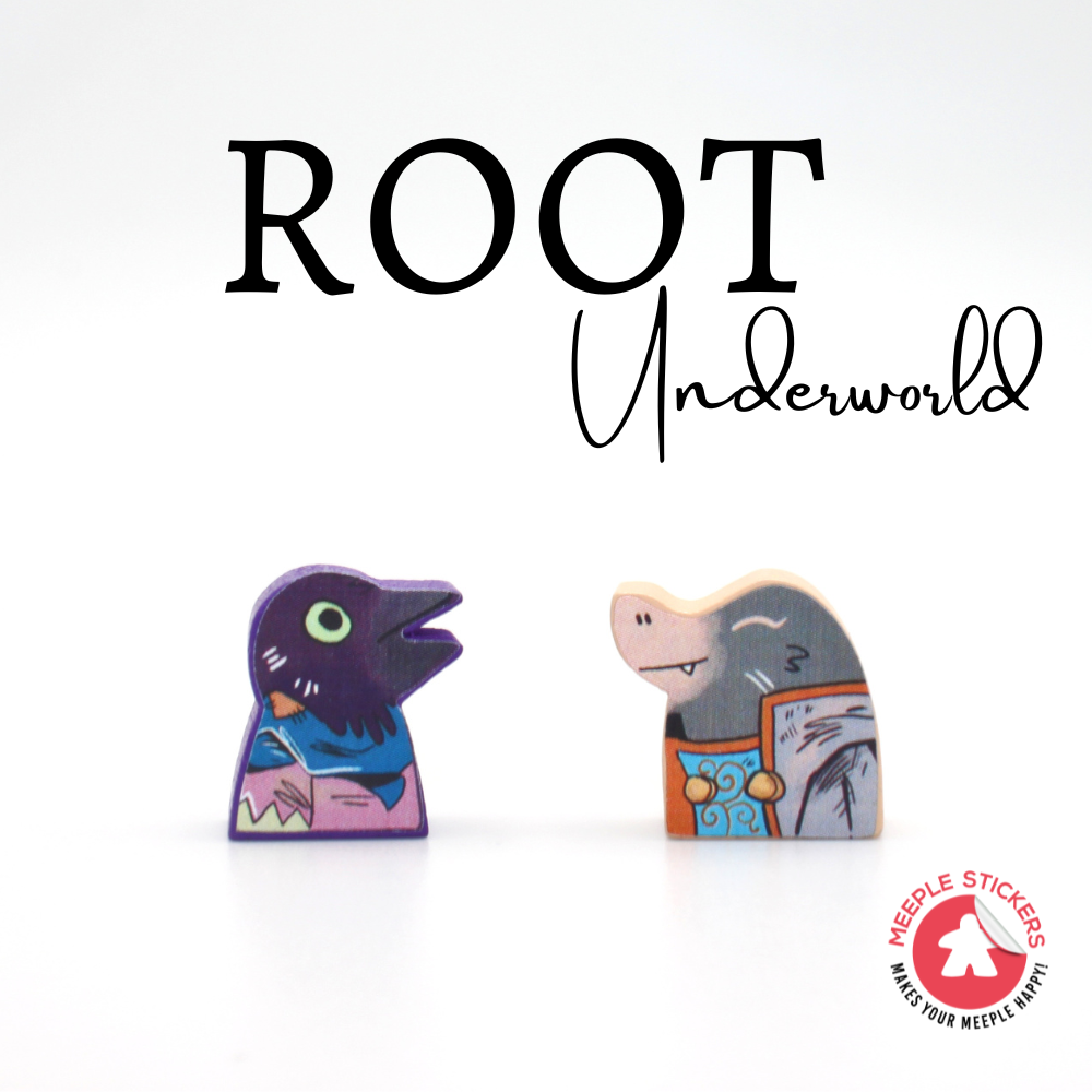 MeepleStickers Samolepky pro Root: Rozšíření Podzemní říše (Root Riverfolk Stickers)