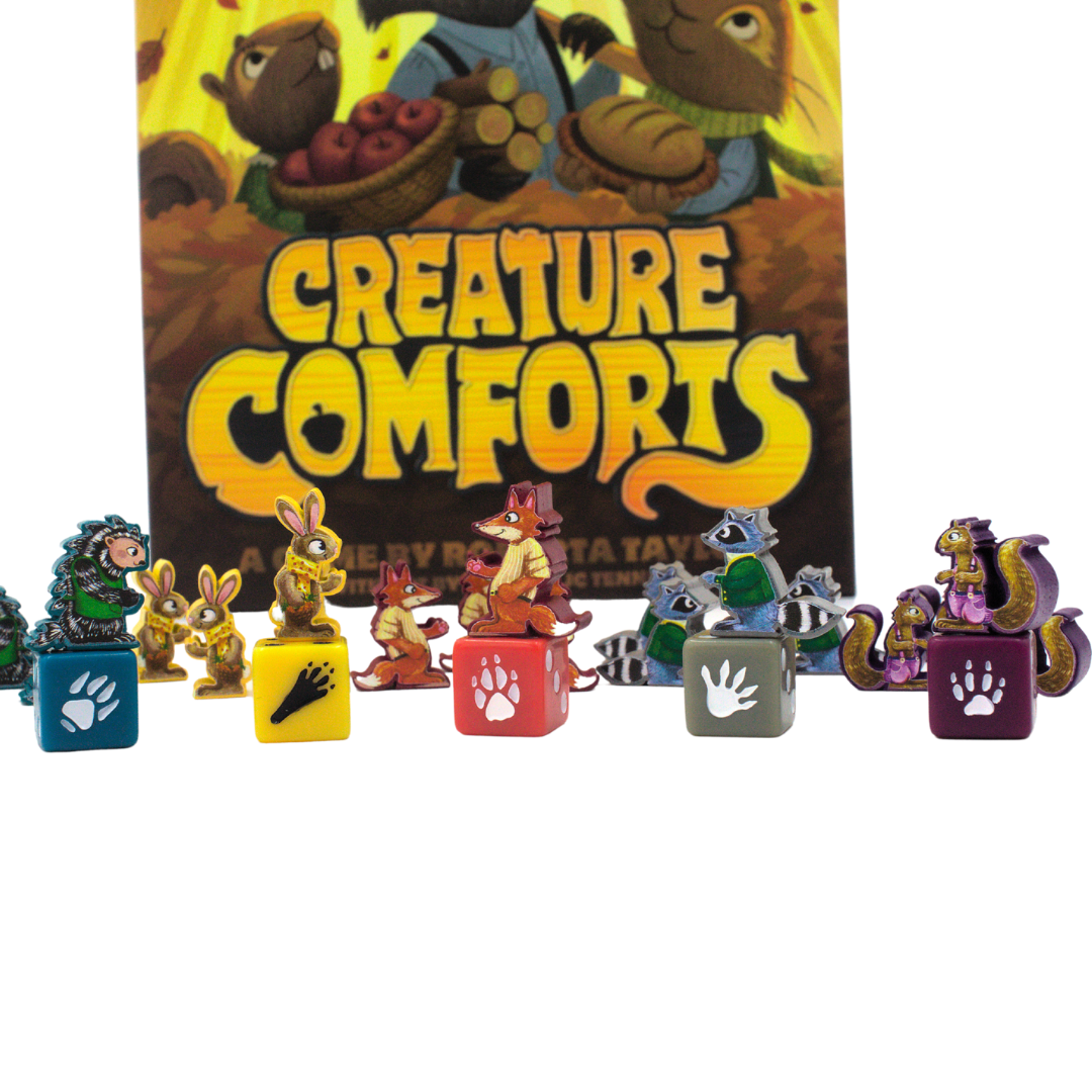 MeepleStickers Samolepky pro Útulná doupata (Creature Comforts Stickers)