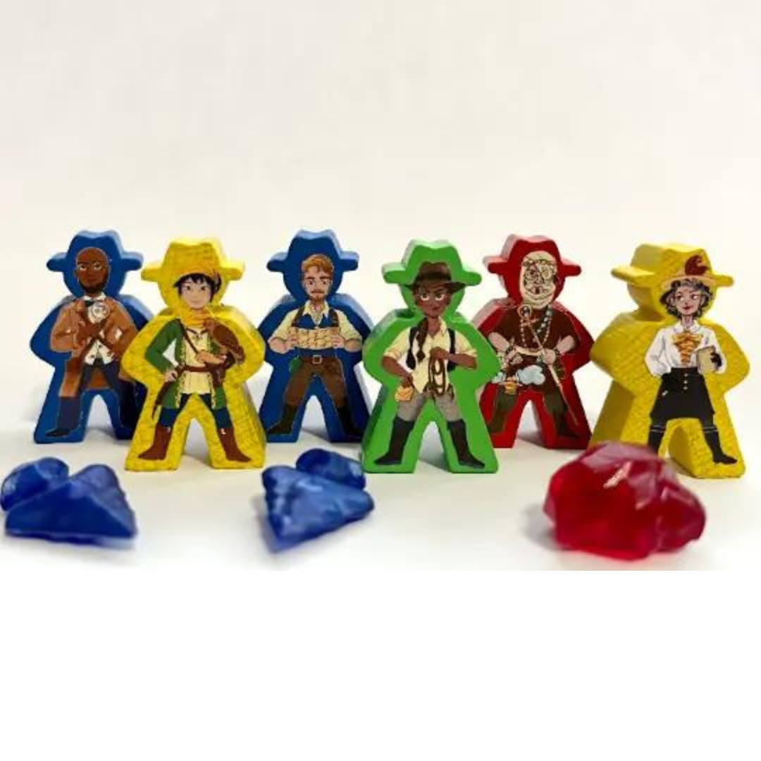 MeepleStickers Samolepky pro Ztracený ostrov Arnak (Lost ruins of Arnak Stickers)