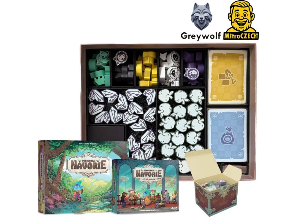 MitroCZECH Dobrodruzi Navorie + rozšíření - insert pro hru Varianta: Vícebarevná NENÍ HRA! Insert: Explores of Navoria