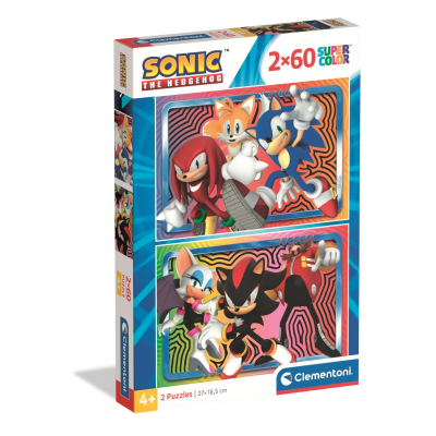 Puzzle 2x60 dílků Sonic the Hedgehog