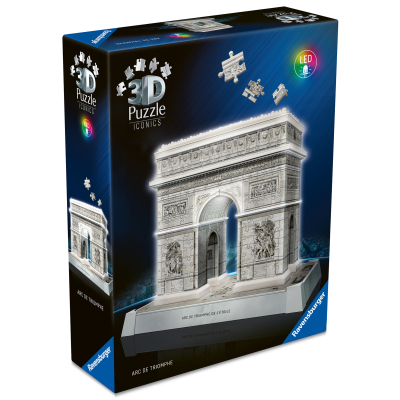 Puzzle 3D Iconics: Vítězný oblouk Noční edice