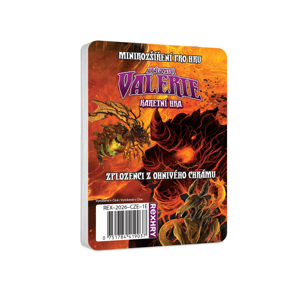 REXhry Království Valerie: Zplozenci z Ohnivého chrámu (minirozšíření) (Valeria: Card Kingdoms – Fire Temple Monster Pack CZ)