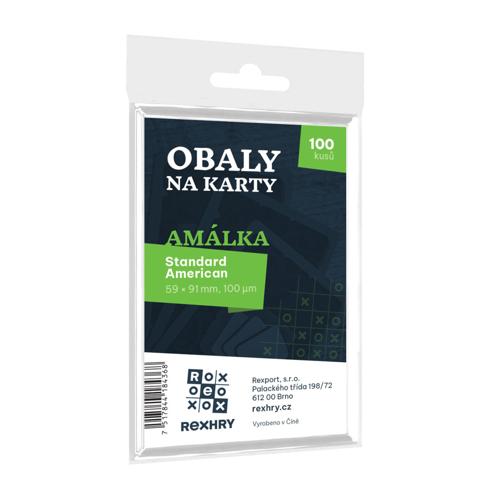 REXhry Obaly na karty REX - Standard American - Amálka - 59x91 mm 100ks