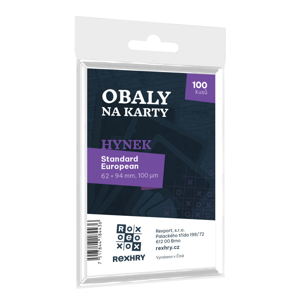 REXhry Obaly na karty REX - Standard European - Hynek - 62x94 mm 100ks