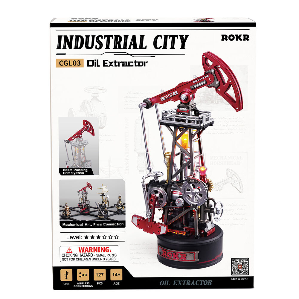 RoboTime 3D mechanická skládačka Ropné čerpadlo