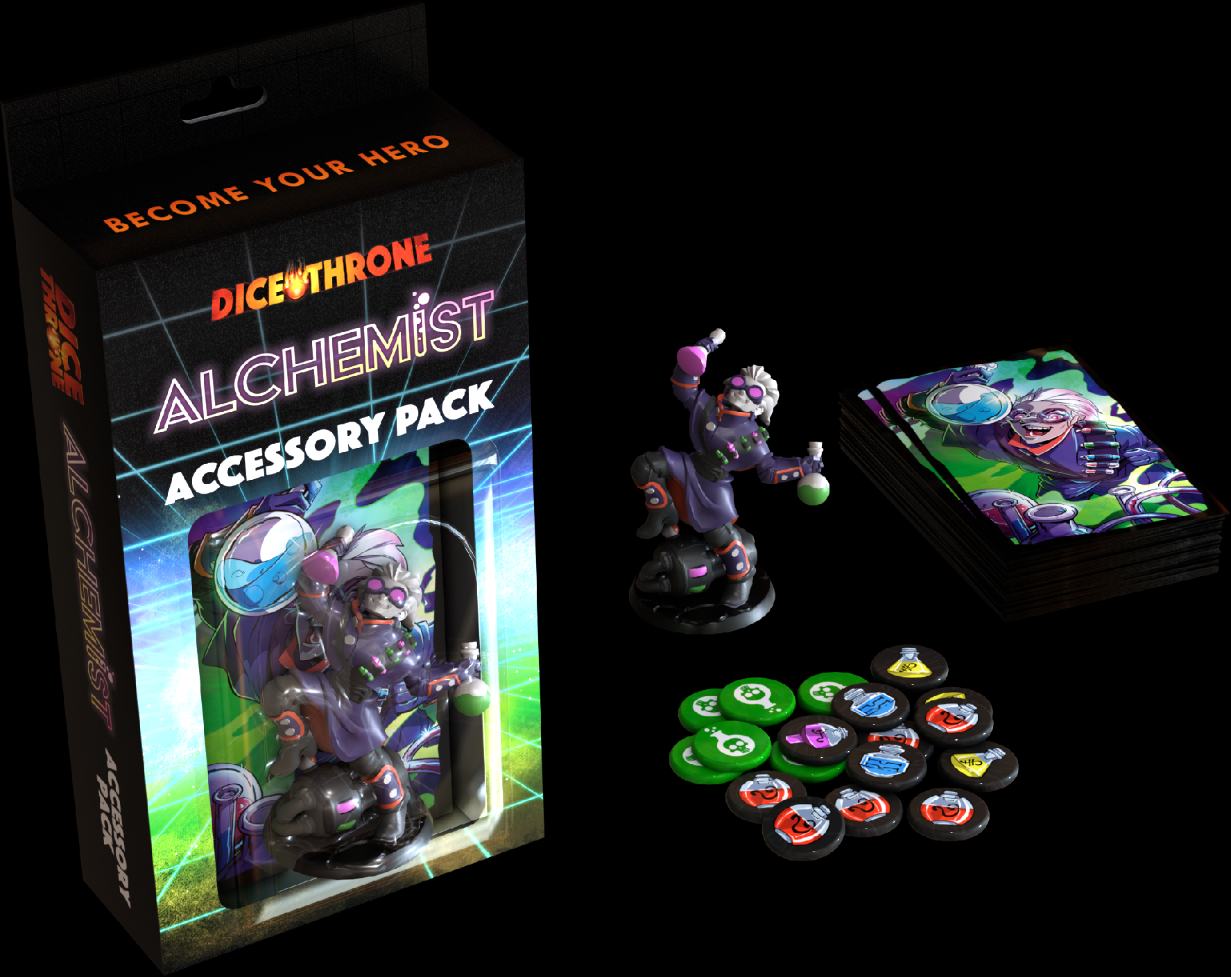 Roxley Games Dice Throne: Accessory Pack Alchemist
