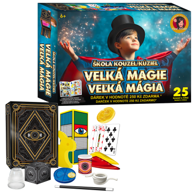 Škola kouzel - Velká magie 25 triků + Dárek v hodnotě 250Kč